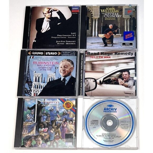Lot 13 Classical Music CDs John Williams Rubinstein Bach Vivaldi Dvorak Handel - Picture 2 of 5